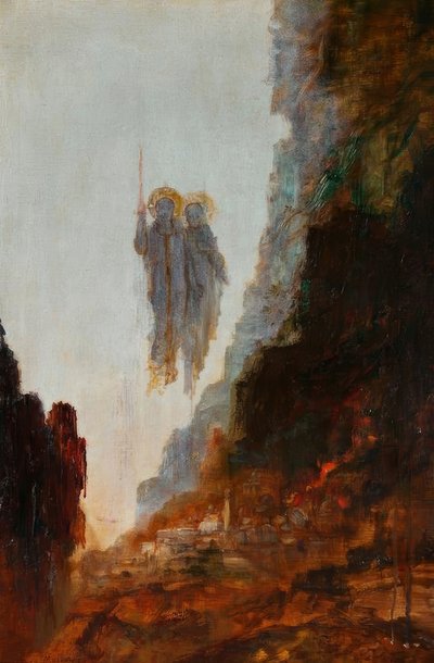 The Angels of Sodom by Gustave Moreau